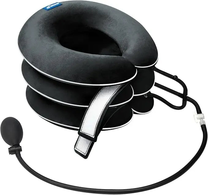 Inflatable Neck Stretcher & Cervical Traction Device – 1 Pack Neck Pain Relief, Facial Roller Easter Baskets , Adjustable Inflatable Neck Brace with Pump Portable Home Use,Physical Therapy Alternative for Desk Job Neck Shoulder Relaxer Neck Care Stick Tik
