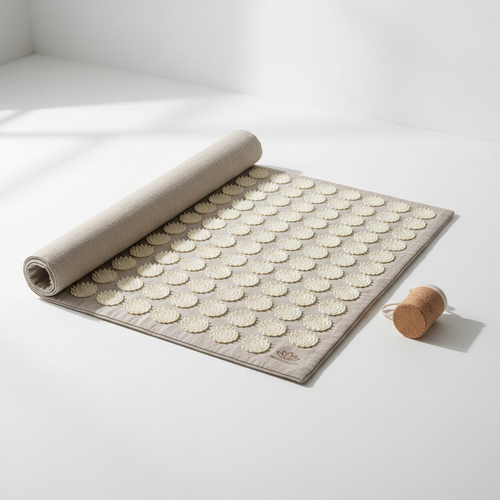 Allevia Acupressure Massage Mat on a clean white surface